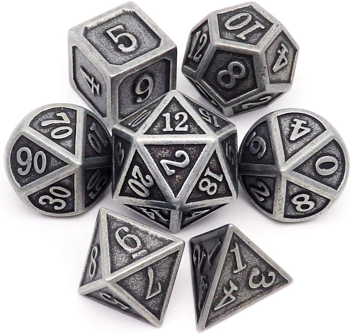Bescon Heavy Metal Dice Antique Iron (7)